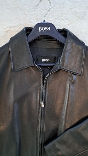 Hugo boss lederjacke - hugo,