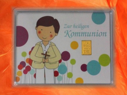 Kommunion junge gold - kommunion,