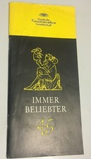 Deutsche Grammophon Gesellschaft -Broschüre 1956 Vorschau 1957 - kein Katalog