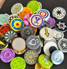 Auswahl runde Lego Fliesen 2x2