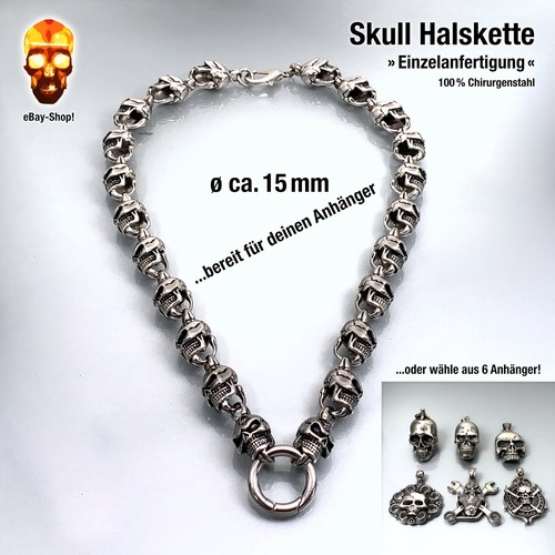 Skull halskette für - mm, ...für