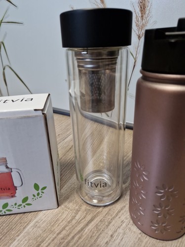 Fitvia thermo glasflasche - thermo,