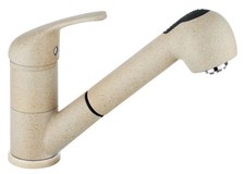 Emmevi Küchenarmatur Ambra Niederdruck granit beige Wasserhahn Spültischarmatur