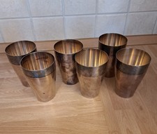 6 WMF Metall Becher