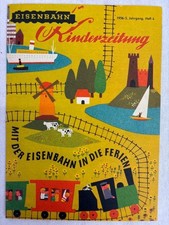Eisenbahn-Kinderzeitung. 1956, Heft 4. 5.Jahrgang, Leporello. Pressedienst der D