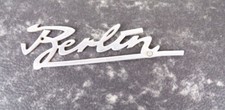 Berlin Schriftzug vom Berliner Roller Oldtimer Motorroller true vintage