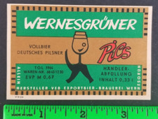 Vintage Wernesgruner Beer