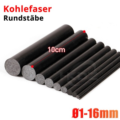 100mm carbon rundstab cfk - carbon,