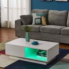 LED Couchtisch Holz 1