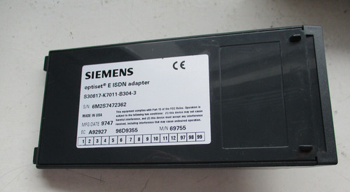 Siemens optiset isdn adapter - siemens,
