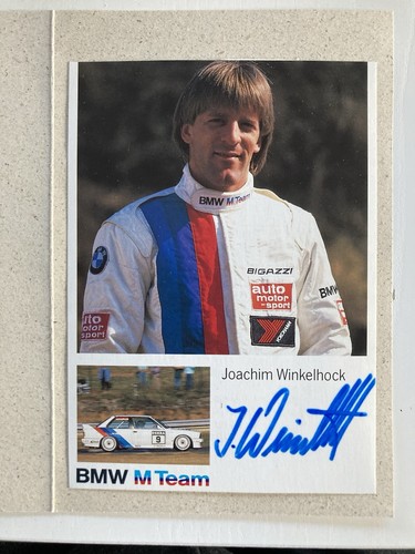 Joachim winkelhock autogramm - winkelhock,