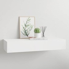 Wandregal Weiß 60x23,5x10 cm