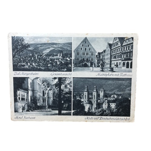 Postkarte bad mergentheim - bad,