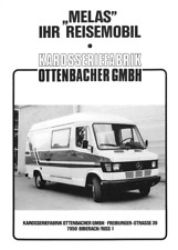 Prospekt Produktblatt Campervan Melas Mercedes T1 Ottenbacher Karosserie 1982
