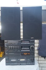 Sehr gepflegte hochwertige Sanyo Hifi Anlage mit Lautsprechern-Einwandfreie Funk