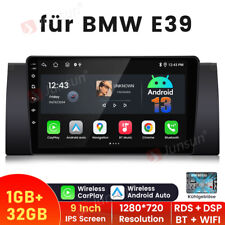 DAB+ Android 13 Autoradio Carplay GPS Navi BT RDS WIFI Für BMW 5er E39 7er E38
