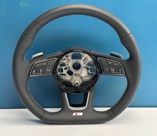 AUDI ORIGINAL A3 (8Y)  S-LINE  ABGEFLACHTER LEDER MULTIFUNKTIONSLENKRAD