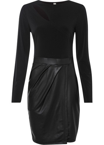 Lederimitat kleid mit - lederimitat-kleid,