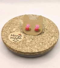 Ohrringe Ohrstecker Pinker Bär Erdbeere