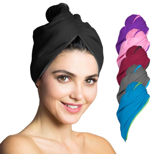 Fit flip haarturban mikrofaser - haarturban,