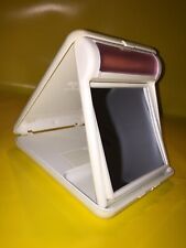 Vintage CLAIROL Beleuchteter Kosmetikspiegel Klappspiegel-Reisespiegel 13x13 cm.