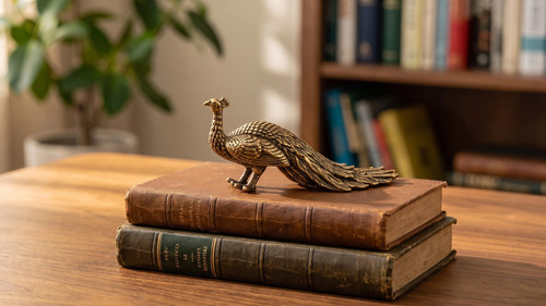 Messing pfau figur miniatur - messing,