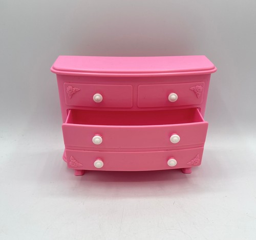 Barbie möbel rosa kommode - -,