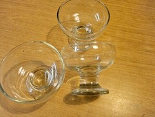 3 Stück Glas-Dessert-Eis-Schalen 