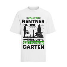 Vollzeit Rentner Gartenarbeit Garten +50 +60 +70 Herren T-shirt Baumwolle S-XXXL