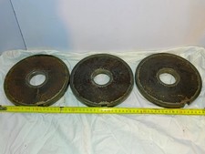 3x  Lochscheiben Fleischwolf  Durchmesser 200mm / Loch-Mitte 50mm / mit Risse