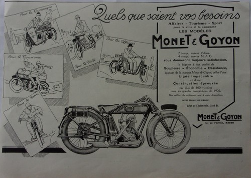 Werbung motorräder monet - monet, &