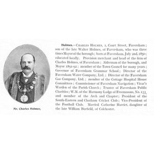 CHARLES HOLMES of 1 Court Street, Faversham - Antique Print 1904