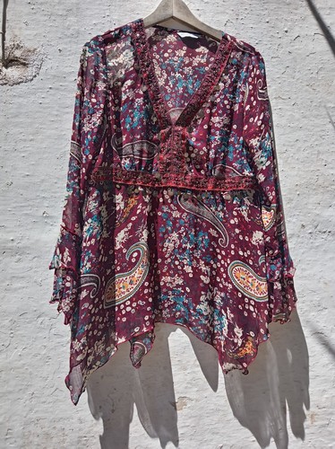 Tunika boho rot ibiza - boho,