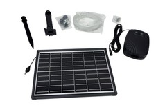 Solar Teichbelüfter Sauerstoffpumpe für große Teiche Aquarium mit Akku 8W