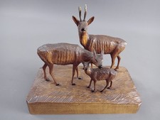 ALTE Holz Figuren ROTWILD auf