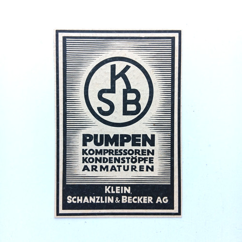 1943 ksb pumpen - 1943,
