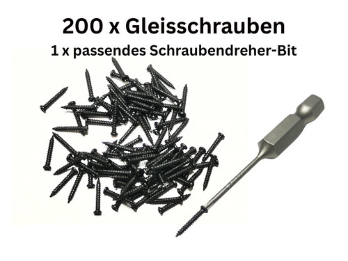 Gleisschrauben 8 mm - m1,2, ×