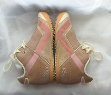 PONY Damen Sneaker Sportschuhe Schuhe Schnürschuhe Echtlederbeige -rosa Gr. 39,5