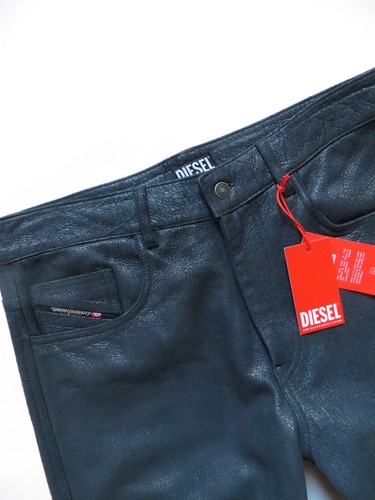 Diesel lederhose leder jeans - lederhose,