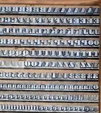 FETTE ANTIQUA Bleischrift 20° Bleisatz Buchdruck Alphabet Handsatz Blei Druck