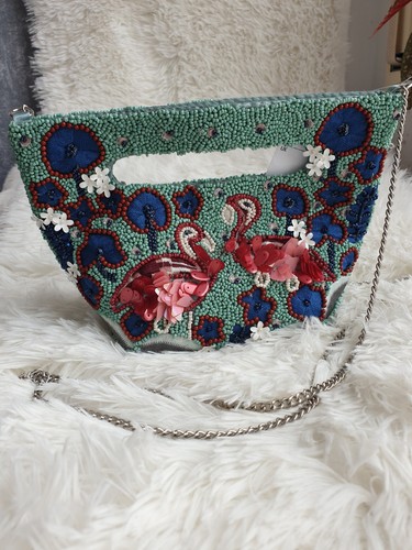 Virale beaded bag - beaded, vögel