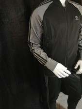 Adidas Trainingsanzug IY9858+IY9869 Neu Größe M/M Farbe Schwarz Grau