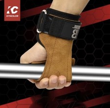 Leder Zughilfen Krafttraining Griffhilfe Bodybuilding Universal Größe