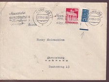 Bizone/Bauten, 85wg Notopfer-Randstreifen, Hamburg 27.12.48