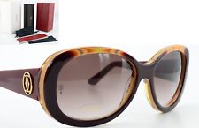 CARTIER Sonnenbrille T8200939 58-15 140 DOUBLE C Burgundy Gold Champagne Fancy L