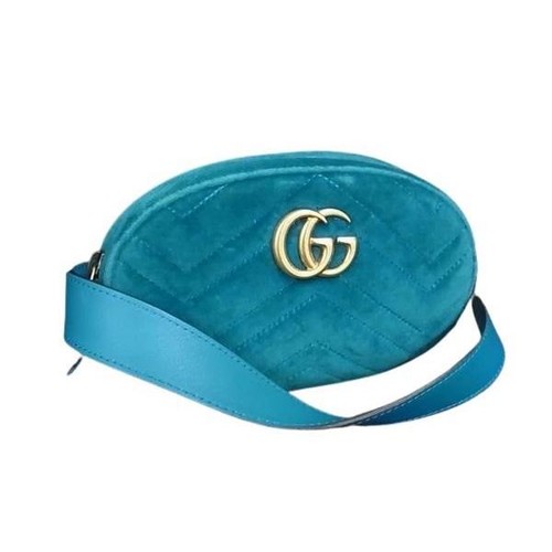 Gucci marmont velvet blue - gg,