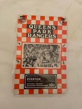 Queens Park Rangers vs Everton Dienstag 24. September 1974 Spieltagsprogramm