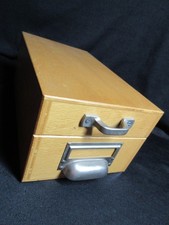 älterer Karteikasten Holz