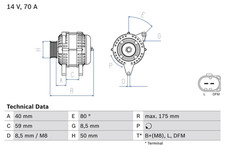 Lichtmaschine Generator für