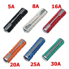 10x Abschmelzsicherung 8A 16A 20A 32V 6x25 Torpedo Sicherung Schmelz DIN 72581-1